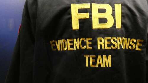 Close-up of an FBI evidence response team jacket