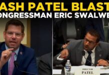 US NEWS LIVE: Kash Patel Bashes Eric Swalwell During