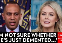 Hakeem Jeffries Goes Off On 'Sick' Karoline Leavitt: 'She's