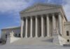 United States Supreme Court building with grand columns and steps