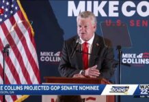 Trump Boost Flips Georgia Shock Mike Collins addresses supporters after U.S. Senate runoff win