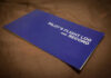 Night Takeoff, Fiery Dive, Family Dies Blue pilots flight log and record book on table