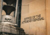 Office of the Attorney General building entrance sign
