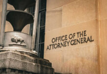 Whistleblower Bombshell Rattles Letitia James Office of the Attorney General building entrance sign